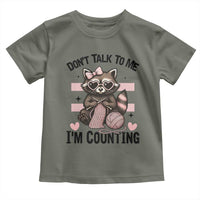 Do Not Talk To Me I Am Counting Toddler T Shirt Funny Crochet Raccoon - Wonder Print Shop
