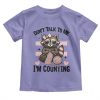 Do Not Talk To Me I Am Counting Toddler T Shirt Funny Crochet Raccoon - Wonder Print Shop