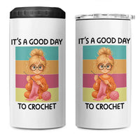 It’s A Good Day To Crochet 4 in 1 Can Cooler Tumbler Crochet Mom Gift - Wonder Print Shop