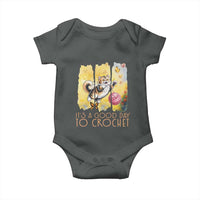 It’s A Good Day To Crochet Baby Onesie Cute Cat Chasing Yarn - Wonder Print Shop