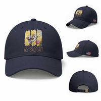 It’s A Good Day To Crochet Baseball Cap Cute Cat Chasing Yarn