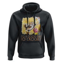 It’s A Good Day To Crochet Hoodie Cute Cat Chasing Yarn - Wonder Print Shop