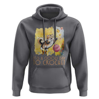 It’s A Good Day To Crochet Hoodie Cute Cat Chasing Yarn - Wonder Print Shop