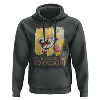 It’s A Good Day To Crochet Hoodie Cute Cat Chasing Yarn - Wonder Print Shop
