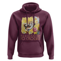 It’s A Good Day To Crochet Hoodie Cute Cat Chasing Yarn - Wonder Print Shop
