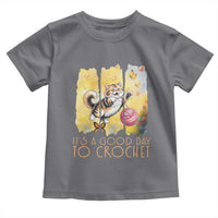 It’s A Good Day To Crochet Toddler T Shirt Cute Cat Chasing Yarn - Wonder Print Shop