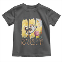 It’s A Good Day To Crochet Toddler T Shirt Cute Cat Chasing Yarn - Wonder Print Shop