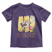 It’s A Good Day To Crochet Toddler T Shirt Cute Cat Chasing Yarn - Wonder Print Shop