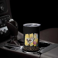 It’s A Good Day To Crochet Tumbler Cup Cute Cat Chasing Yarn - Wonder Print Shop