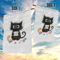 Funny Cat Crochet Lover Garden Flag Its Fine I am Fine Everything Is Fine - Wonder Print Shop