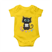 Funny Cat Crochet Lover Baby Onesie Its Fine I am Fine Everything Is Fine - Wonder Print Shop