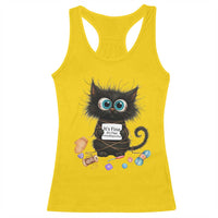 Funny Cat Crochet Lover Racerback Tank Top Its Fine I am Fine Everything Is Fine - Wonder Print Shop