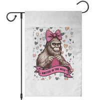 Funny Bigfoot Knitting Garden Flag Knitter In The Wild - Wonder Print Shop