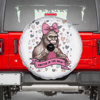 Funny Bigfoot Knitting Spare Tire Cover Knitter In The Wild - Wonder Print Shop