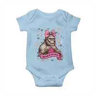 Funny Bigfoot Knitting Baby Onesie Knitter In The Wild - Wonder Print Shop