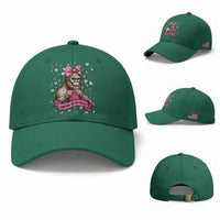 Funny Bigfoot Knitting Baseball Cap Knitter In The Wild