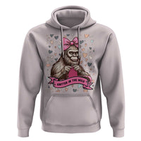Funny Bigfoot Knitting Hoodie Knitter In The Wild - Wonder Print Shop