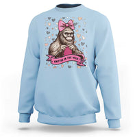 Funny Bigfoot Knitting Sweatshirt Knitter In The Wild - Wonder Print Shop