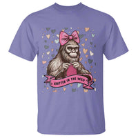 Funny Bigfoot Knitting T Shirt Knitter In The Wild - Wonder Print Shop