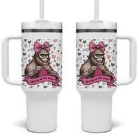 Funny Bigfoot Knitting Tumbler With Handle Knitter In The Wild - Wonder Print Shop