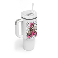 Funny Bigfoot Knitting Tumbler With Handle Knitter In The Wild - Wonder Print Shop