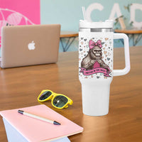 Funny Bigfoot Knitting Tumbler With Handle Knitter In The Wild - Wonder Print Shop