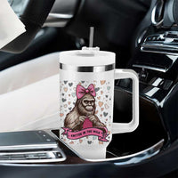 Funny Bigfoot Knitting Tumbler With Handle Knitter In The Wild - Wonder Print Shop