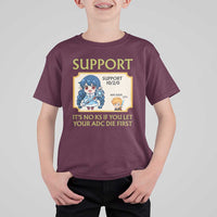 Support Main Funny Gaming Quote T Shirt For Kid Its No KS If You Let Your ADC Die First - Wonder Print Shop