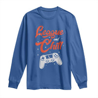 League And Chill Long Sleeve Shirt Funny Gaming Quote Gift For Gamer - Wonder Print Shop
