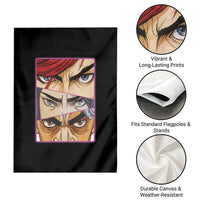 Futuristic Legends Anime Eyes Garden Flag Gift For League Gamer Fans - Wonder Print Shop