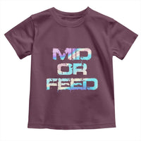 Mid Or Feed Iridescent Effect Toddler T Shirt Funny Game Lover Gift - Wonder Print Shop