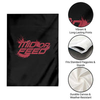 Mid Or Feed Holographic Witch Hat Garden Flag Funny Game Lover Gift - Wonder Print Shop