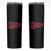 Mid Or Feed Holographic Witch Hat Skinny Tumbler Funny Game Lover Gift - Wonder Print Shop
