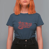 Mid Or Feed Holographic Witch Hat T Shirt For Women Funny Game Lover Gift - Wonder Print Shop