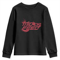 Mid Or Feed Holographic Witch Hat Youth Sweatshirt Funny Game Lover Gift - Wonder Print Shop