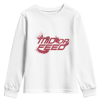 Mid Or Feed Holographic Witch Hat Youth Sweatshirt Funny Game Lover Gift - Wonder Print Shop