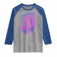 Bot Lane Main Cyberpunk Neon Style Raglan Shirt Gaming Quote Gift - Wonder Print Shop