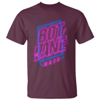 Bot Lane Main Cyberpunk Neon Style T Shirt Gaming Quote Gift - Wonder Print Shop