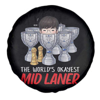 Worlds Okayest Mid Laner Spare Tire Cover Funny Game Lover Gift - Wonder Print Shop
