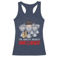Worlds Okayest Mid Laner Racerback Tank Top Funny Game Lover Gift - Wonder Print Shop