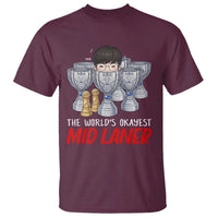 Worlds Okayest Mid Laner T Shirt Funny Game Lover Gift - Wonder Print Shop