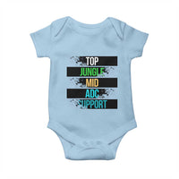 Gaming Humor 5 Roles Baby Onesie Quote For Gamer Lovers - Wonder Print Shop