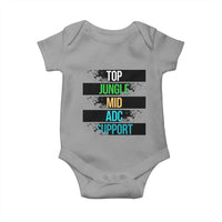 Gaming Humor 5 Roles Baby Onesie Quote For Gamer Lovers - Wonder Print Shop