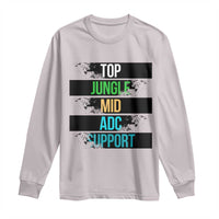 Gaming Humor 5 Roles Long Sleeve Shirt Quote For Gamer Lovers - Wonder Print Shop