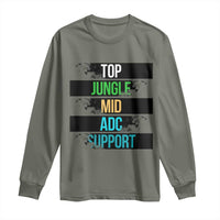 Gaming Humor 5 Roles Long Sleeve Shirt Quote For Gamer Lovers - Wonder Print Shop
