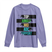 Gaming Humor 5 Roles Long Sleeve Shirt Quote For Gamer Lovers - Wonder Print Shop