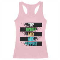 Gaming Humor 5 Roles Racerback Tank Top Quote For Gamer Lovers - Wonder Print Shop