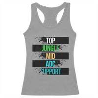 Gaming Humor 5 Roles Racerback Tank Top Quote For Gamer Lovers - Wonder Print Shop