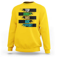 Gaming Humor 5 Roles Sweatshirt Quote For Gamer Lovers - Wonder Print Shop