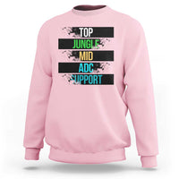 Gaming Humor 5 Roles Sweatshirt Quote For Gamer Lovers - Wonder Print Shop